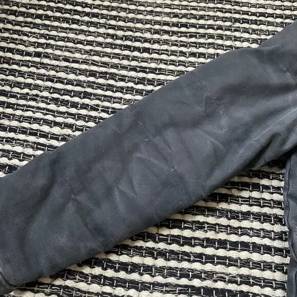 🌿Carhartt Mens Heavy Canvas Gray Black 2 Way Zip Hooded Puffer Douglas Jacket M